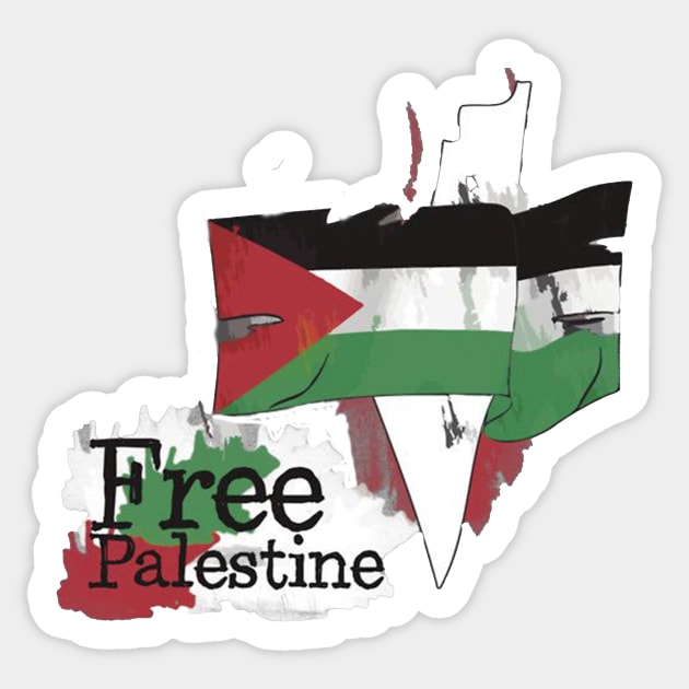 Free Palestine | Palestine In me Heart Sticker by TheAlmighty1